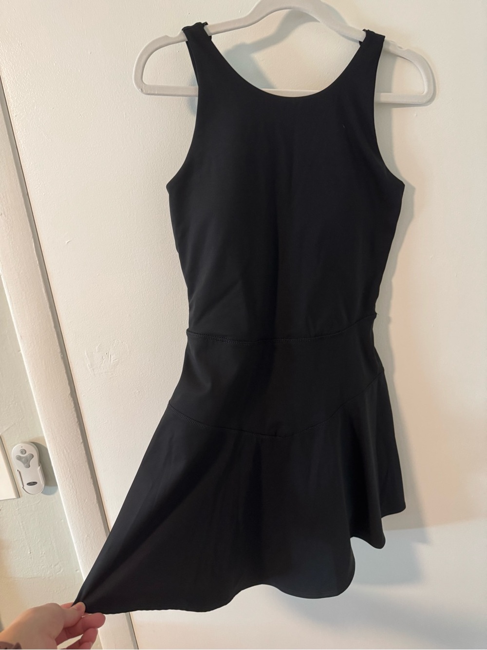JoyLab Black Sleeveless Flared Mini Dress